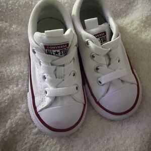 Converse Kids' White w/ Red Trim - Baby Chuck Taylor’s